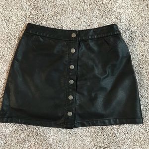 Leather skirt